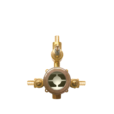 Pressure balance valve with diverter – PEX connection