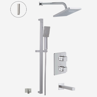 RIGA Thermostatic shower system – 3 functions