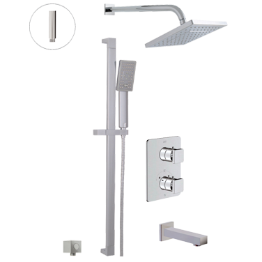 Riga Thermostatic shower system – 3 functions