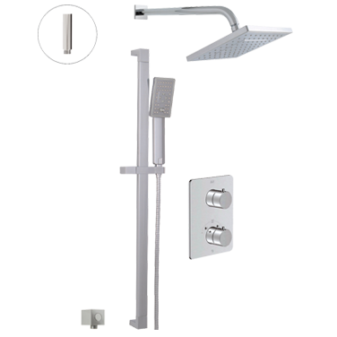 Misto Thermostatic shower system – 2 functions